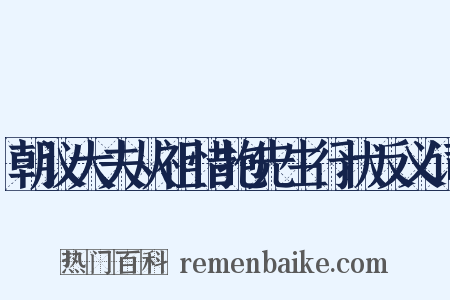 朝议大夫从祖惜抱先生行状反义词是什么意思的图片